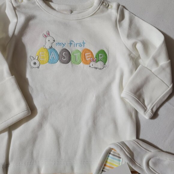 Gymboree Newborn Essentials  NWT 3-6 month One-piece Romper & Bib Set. My First - Picture 4 of 5